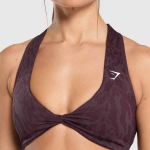 Hot Gymshark Adapt Safari Seamless Bralette DepthPurple/GreyedPurple