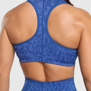 Fashion Gymshark Adapt Safari Seamless Bralette WaveBlue/IrisBlue