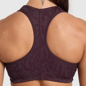 Hot Gymshark Adapt Safari Seamless Bralette DepthPurple/GreyedPurple