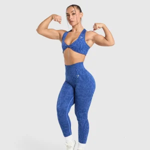 Fashion Gymshark Adapt Safari Seamless Bralette WaveBlue/IrisBlue