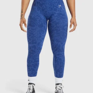 Clearance Gymshark Adapt Safari Seamless Leggings WaveBlue/IrisBlue