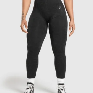 Fashion Gymshark Adapt Safari Seamless Leggings Black/AsphaltGrey