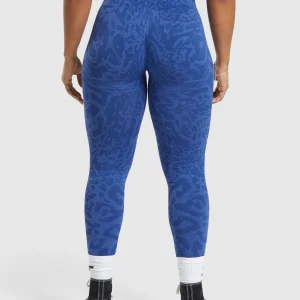 Clearance Gymshark Adapt Safari Seamless Leggings WaveBlue/IrisBlue