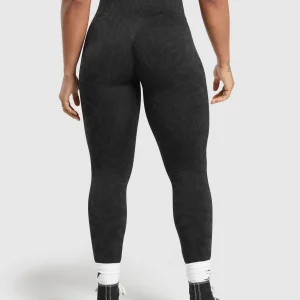 Fashion Gymshark Adapt Safari Seamless Leggings Black/AsphaltGrey