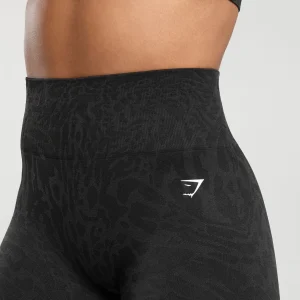 Fashion Gymshark Adapt Safari Seamless Leggings Black/AsphaltGrey