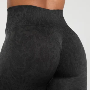 Fashion Gymshark Adapt Safari Seamless Leggings Black/AsphaltGrey