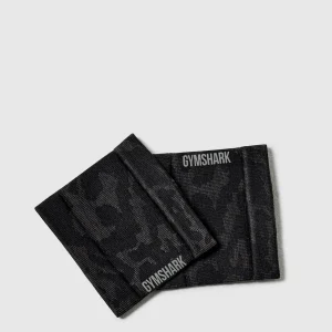 Clearance Gymshark Adapt Seamless Sweatbands Black/AsphaltGrey