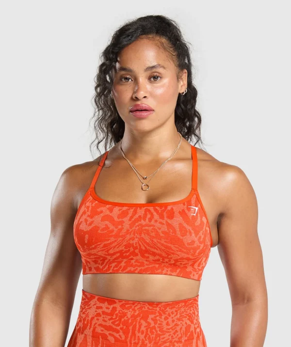 Outlet Gymshark Adapt x Whitney Sports Bra FlareOrange/SorbetOrange