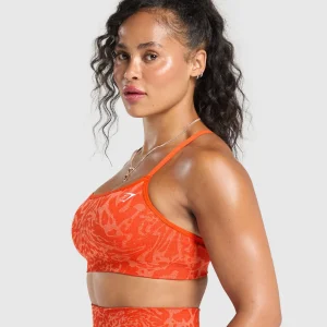 Outlet Gymshark Adapt x Whitney Sports Bra FlareOrange/SorbetOrange