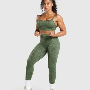 Discount Gymshark Adapt x Whitney Sports Bra ForceGreen/WinterOlive