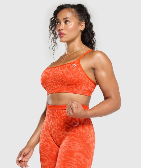 Outlet Gymshark Adapt x Whitney Sports Bra FlareOrange/SorbetOrange