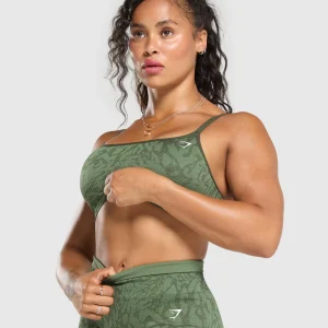 Discount Gymshark Adapt x Whitney Sports Bra ForceGreen/WinterOlive