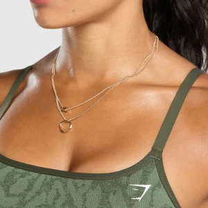 Discount Gymshark Adapt x Whitney Sports Bra ForceGreen/WinterOlive