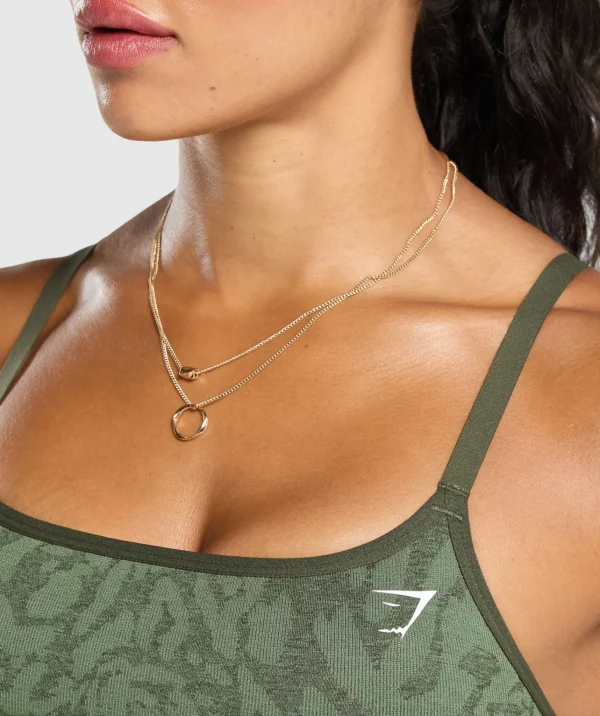 Discount Gymshark Adapt x Whitney Sports Bra ForceGreen/WinterOlive