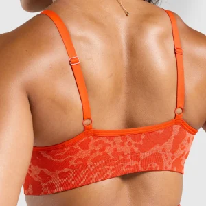 Outlet Gymshark Adapt x Whitney Sports Bra FlareOrange/SorbetOrange