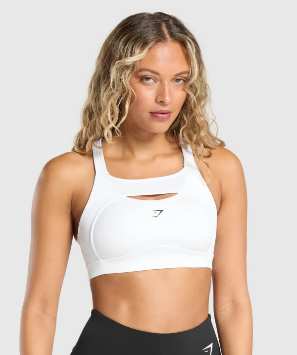 Sale Gymshark Alpha High Support Sports Bra White