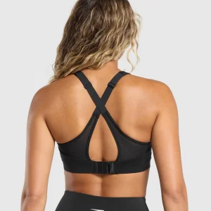 Best Gymshark Alpha High Support Sports Bra Black