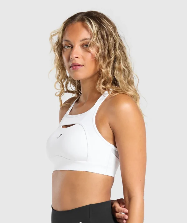 Sale Gymshark Alpha High Support Sports Bra White