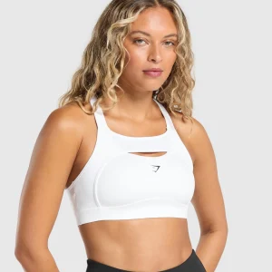 Sale Gymshark Alpha High Support Sports Bra White