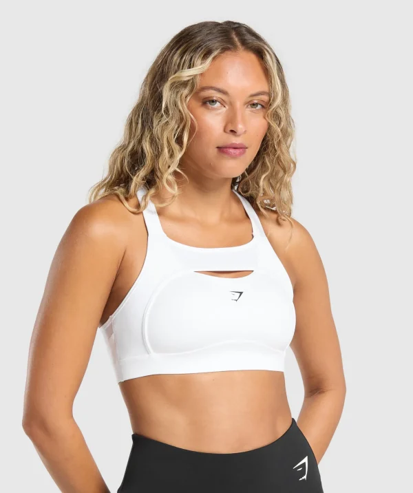 Sale Gymshark Alpha High Support Sports Bra White