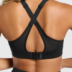 Best Gymshark Alpha High Support Sports Bra Black