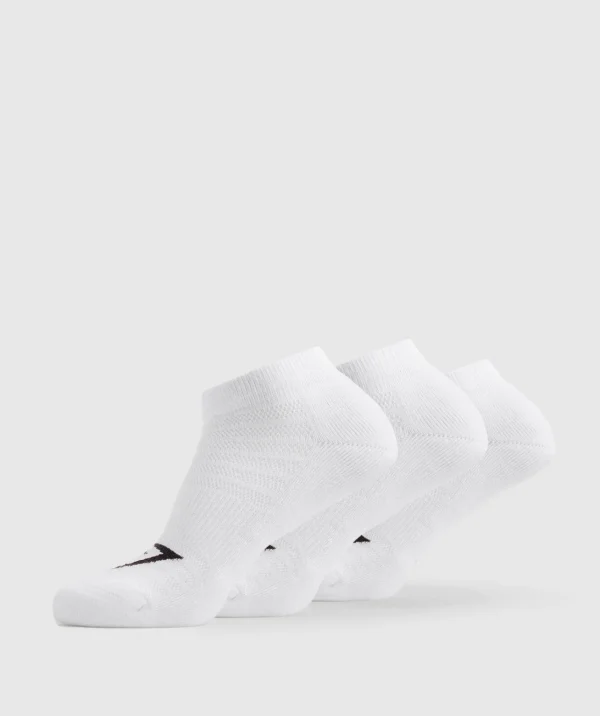 Fashion Gymshark Ankle Socks 3pk White