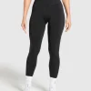 Fashion Gymshark Apex Contrast Leggings Black/BrushedGrey