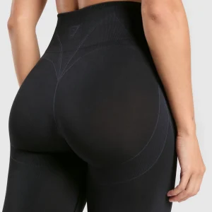 Fashion Gymshark Apex Contrast Leggings Black/BrushedGrey