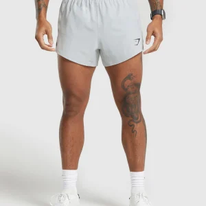 Online Gymshark Apex Run 5" Shorts LightGrey