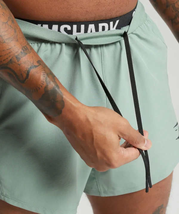 Fashion Gymshark Apex Run 5" Shorts DollarGreen