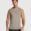 Outlet Gymshark Apex Seamless Tank LinenBrown/Black