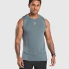 Clearance Gymshark Apex Seamless Tank IronBlue/CoolBlue