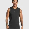 Fashion Gymshark Apex Seamless Tank Black/DarkGrey