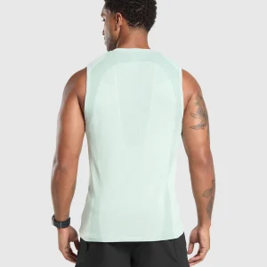 Fashion Gymshark Apex Seamless Tank CoolTurquoise/Black