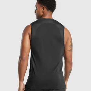 Fashion Gymshark Apex Seamless Tank Black/DarkGrey