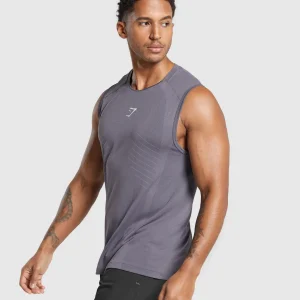 Best Gymshark Apex Seamless Tank DarkGrey/LightGrey