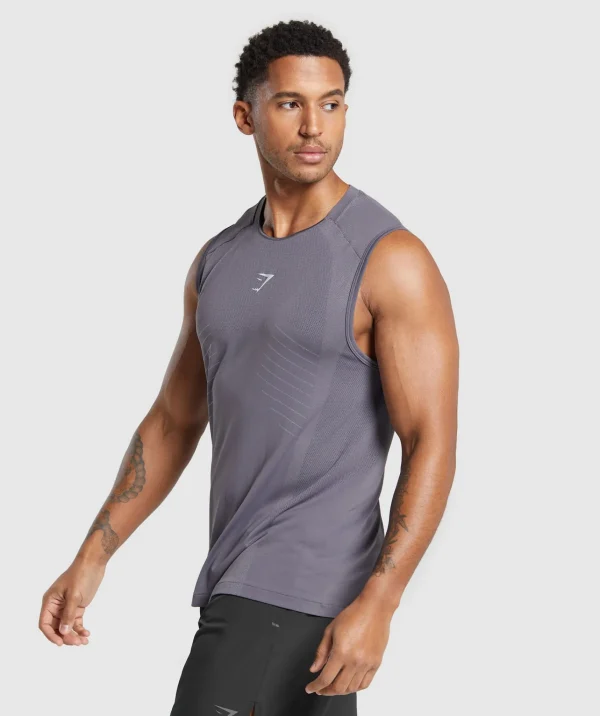 Best Gymshark Apex Seamless Tank DarkGrey/LightGrey