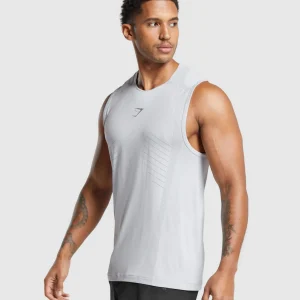 Discount Gymshark Apex Seamless Tank LightGrey/MediumGrey