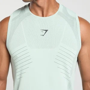 Fashion Gymshark Apex Seamless Tank CoolTurquoise/Black