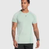 Sale Gymshark Apex Seamless T-Shirt CoolTurquoise/Black