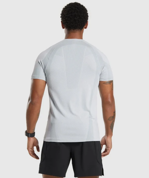 Clearance Gymshark Apex Seamless T-Shirt LightGrey/MediumGrey