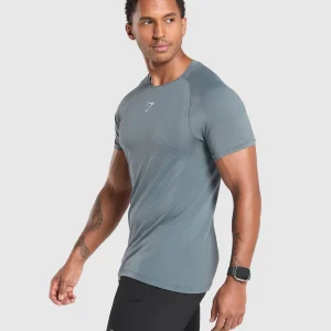 Clearance Gymshark Apex Seamless T-Shirt IronBlue/CoolBlue