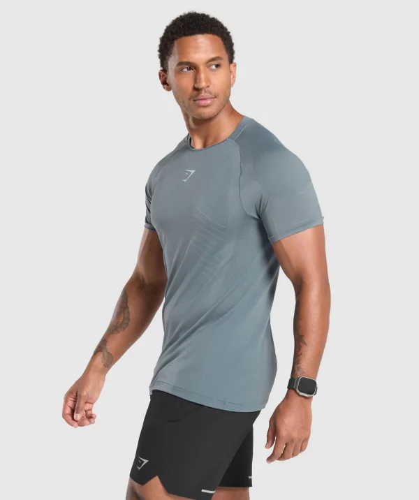 Clearance Gymshark Apex Seamless T-Shirt IronBlue/CoolBlue