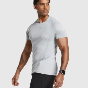 Clearance Gymshark Apex Seamless T-Shirt LightGrey/MediumGrey