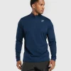 Sale Gymshark Arrival 1/4 Zip Pullover Navy