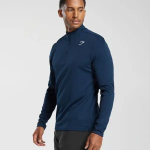 Sale Gymshark Arrival 1/4 Zip Pullover Navy