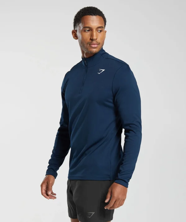 Sale Gymshark Arrival 1/4 Zip Pullover Navy