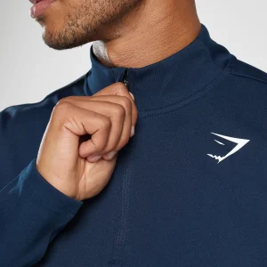 Sale Gymshark Arrival 1/4 Zip Pullover Navy