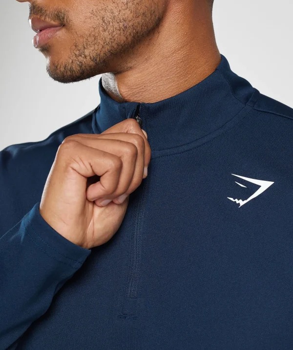 Sale Gymshark Arrival 1/4 Zip Pullover Navy