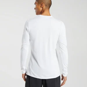 Fashion Gymshark Arrival Long Sleeve T-Shirt White